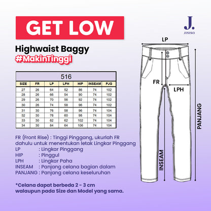 JINISO - Highwaist Baggy Jeans 516 GET LOW
