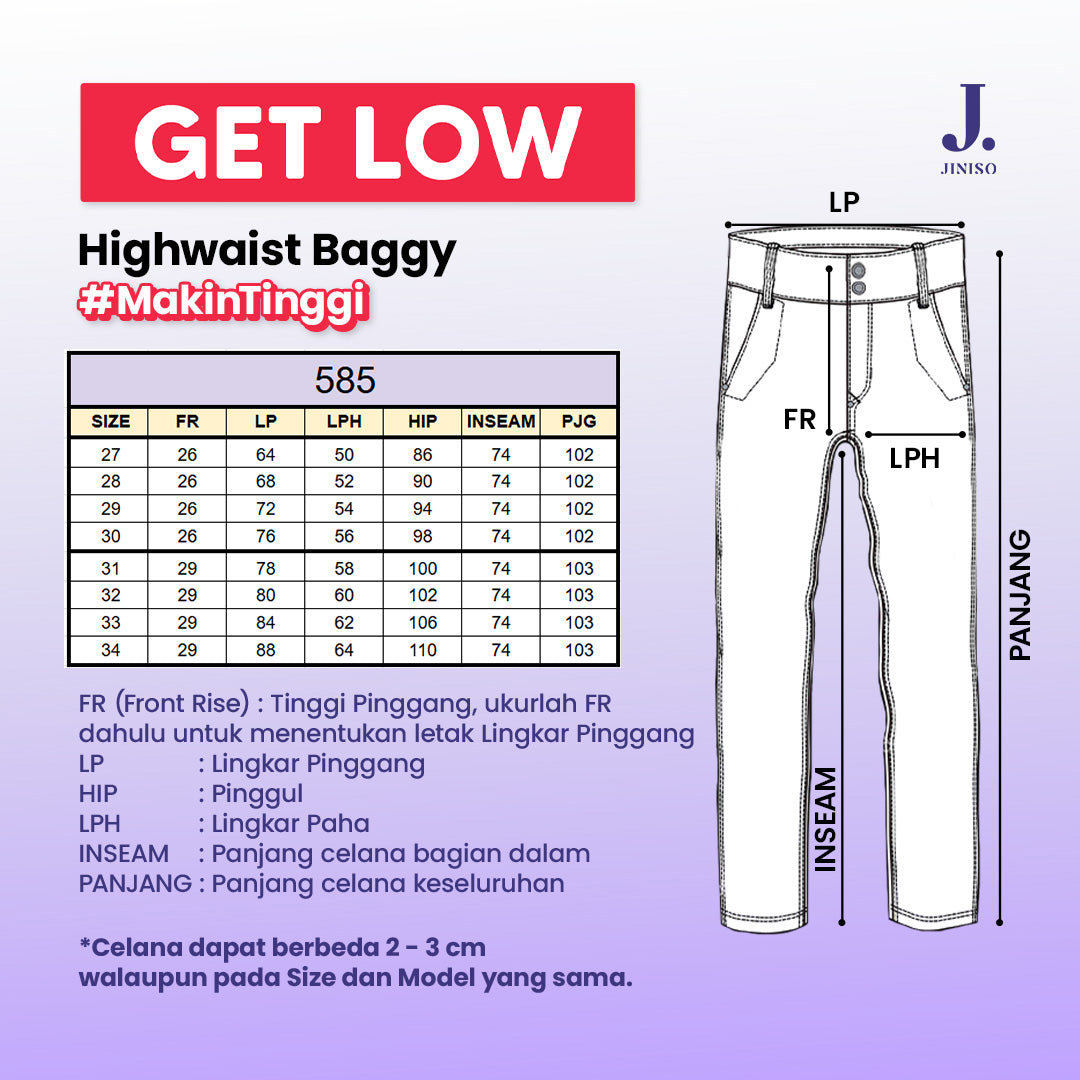 JINISO - Highwaist Baggy Jeans 585 GET LOW