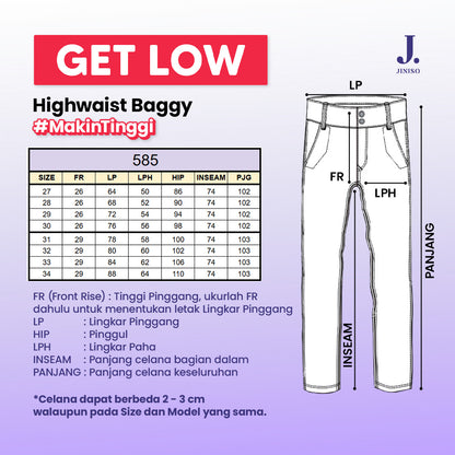 JINISO - Highwaist Baggy Jeans 585 GET LOW