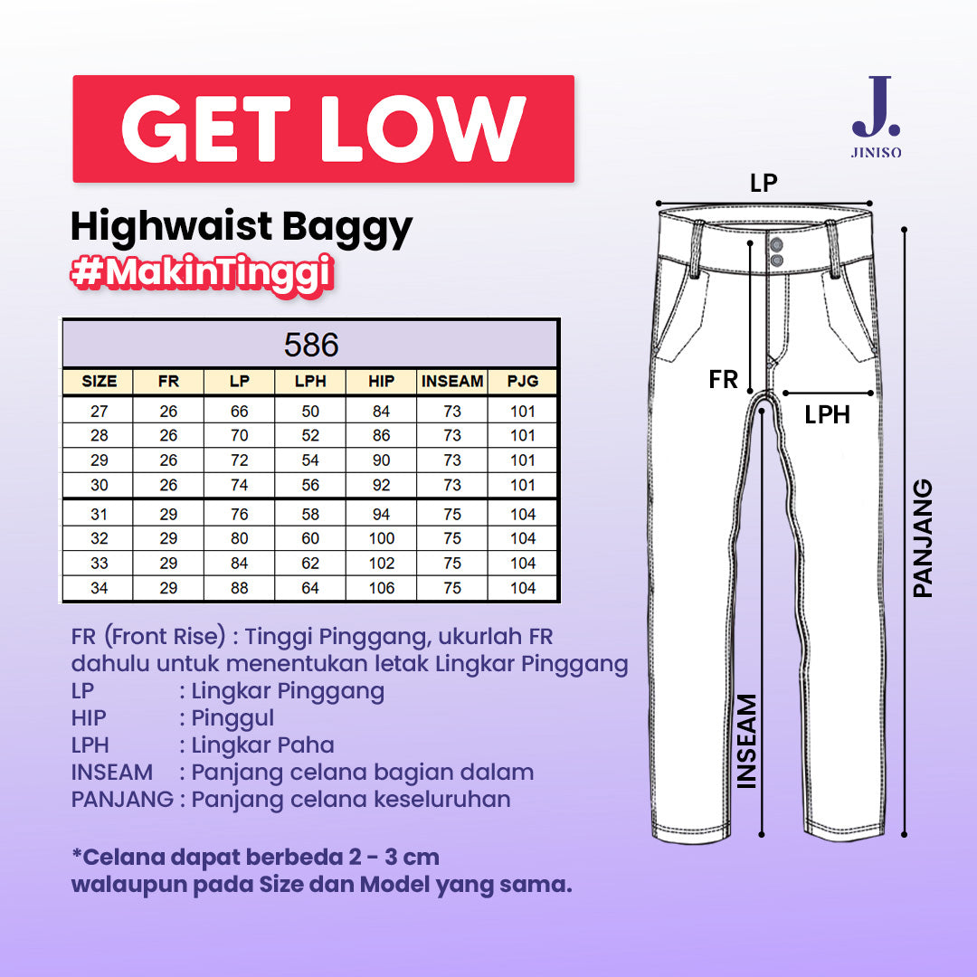 JINISO - Highwaist Baggy Jeans 586 GET LOW