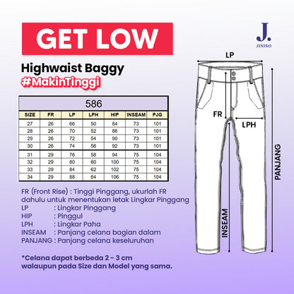 JINISO - Highwaist Baggy Jeans 586 GET LOW