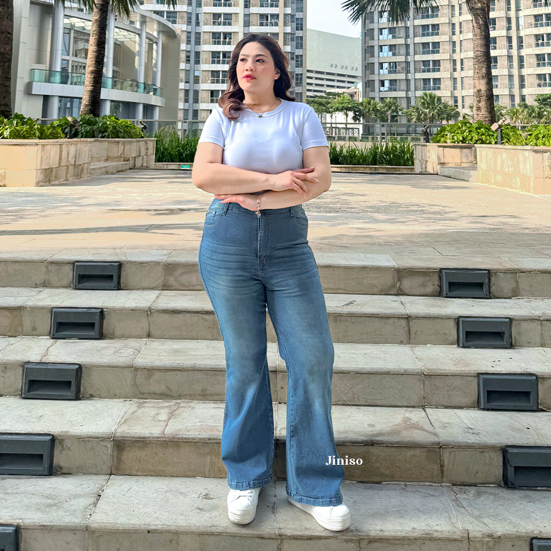 JINISO - Cutbray Big Size Jeans 1403 REAL CURVY