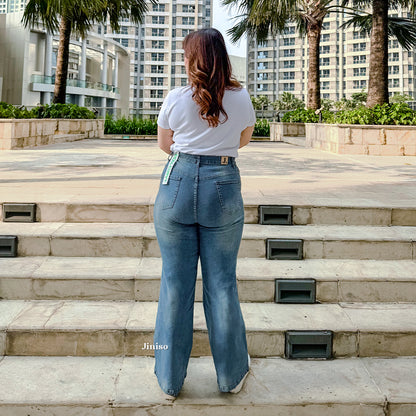 JINISO - Cutbray Big Size Jeans 1403 REAL CURVY