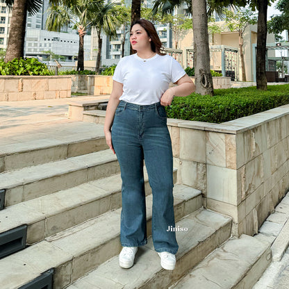 JINISO - Cutbray Big Size Jeans 1402 REAL CURVY