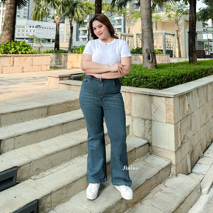 JINISO - Cutbray Big Size Jeans 1402 REAL CURVY