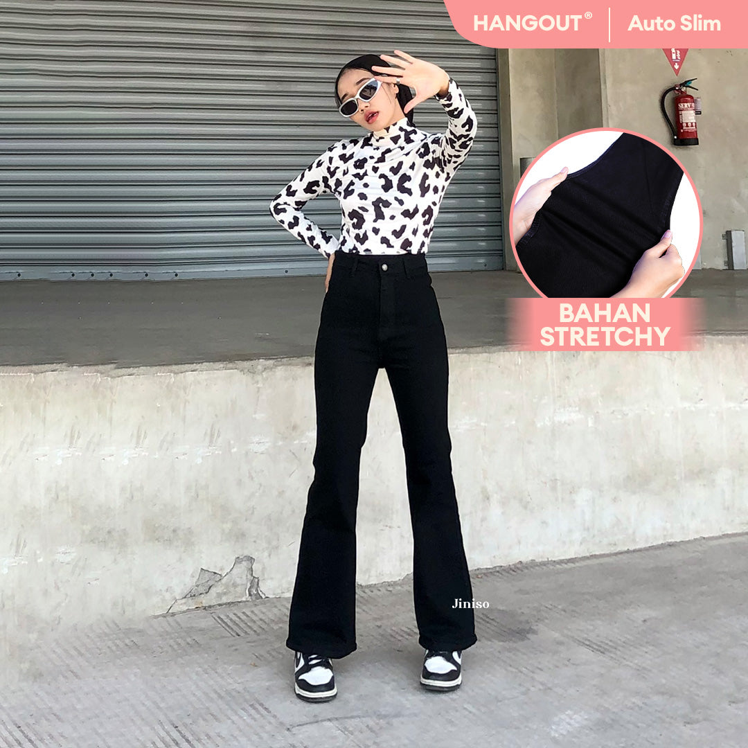 JINISO - Highwaist Stretch Cutbray Jeans 521 HANGOUT