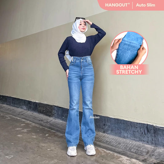 JINISO - Ultra Highwaist Cutbray Stretch Jeans 630 HANGOUT