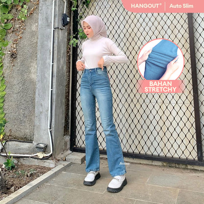 JINISO - Highwaist Stretch Cutbray Pocket Jeans 710 HANGOUT