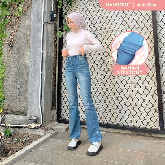 JINISO - Highwaist Stretch Cutbray Pocket Jeans 710 HANGOUT