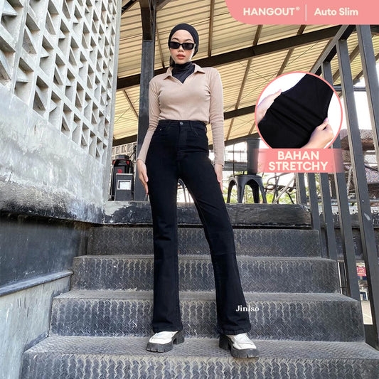 JINISO - Highwaist Stretch Cutbray Pocket Jeans 714 HANGOUT