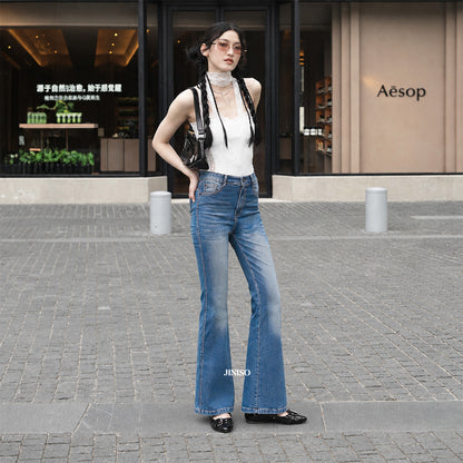 JINISO - Highwaist Stretch Cutbray Pocket Jeans 716 HANGOUT