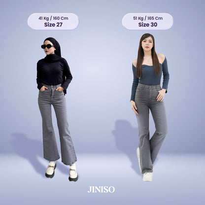 JINISO - Highwaist Stretch Cutbray Pocket Jeans 711 HANGOUT