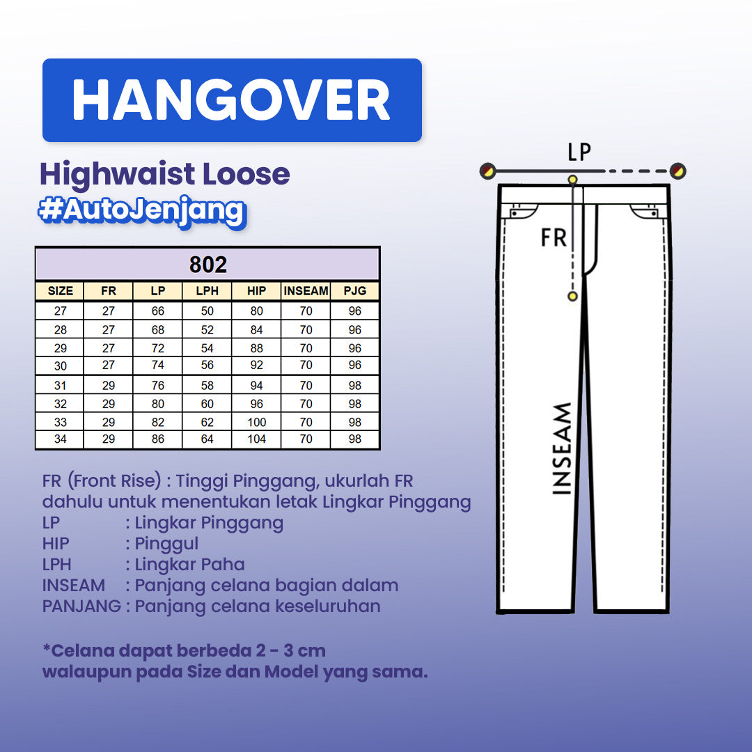 JINISO - Highwaist Loose Jeans 802 HANGOVER