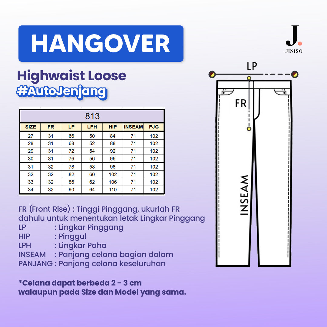 JINISO - Highwaist Loose Jeans 813 HANGOVER