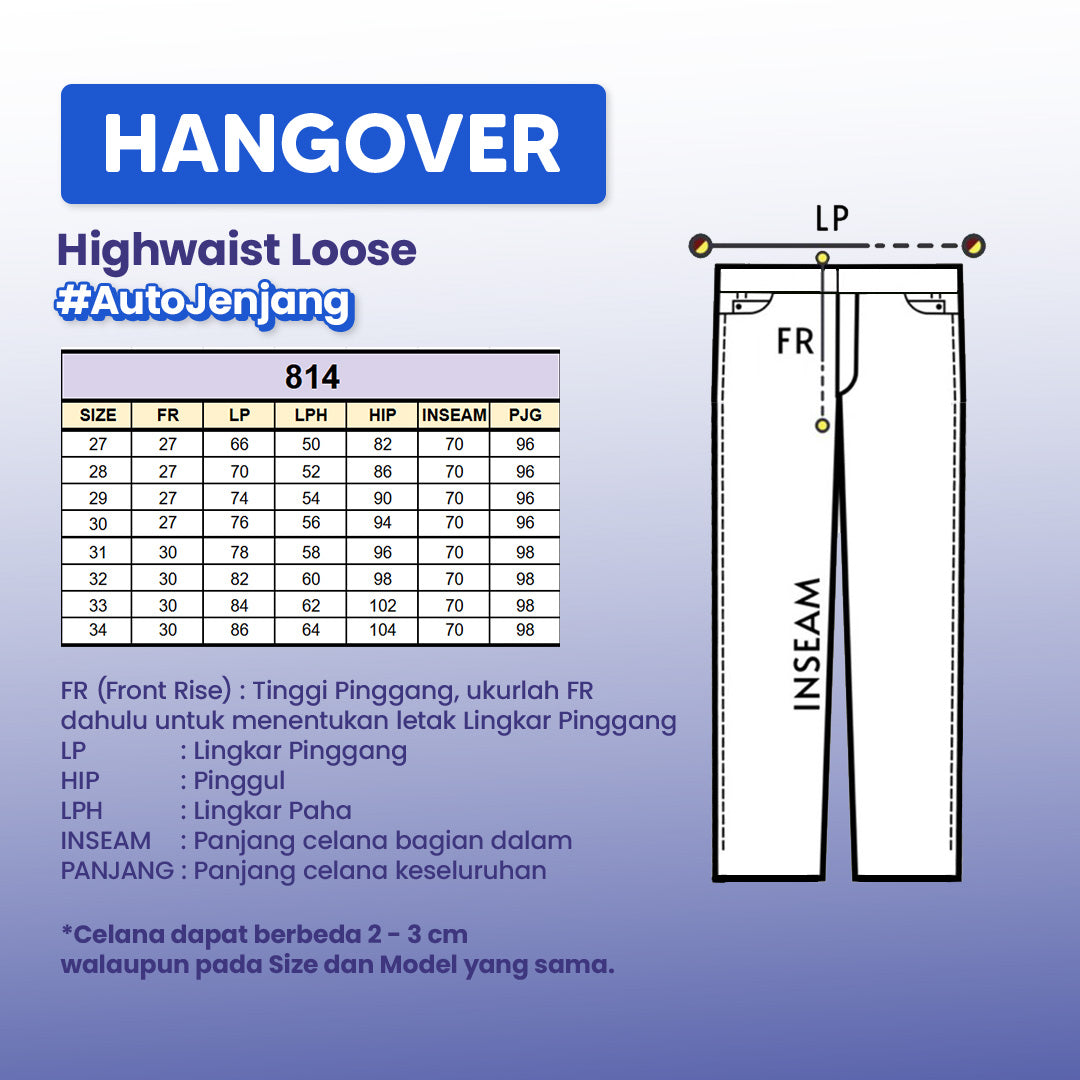 JINISO - Highwaist Loose Jeans 814 HANGOVER
