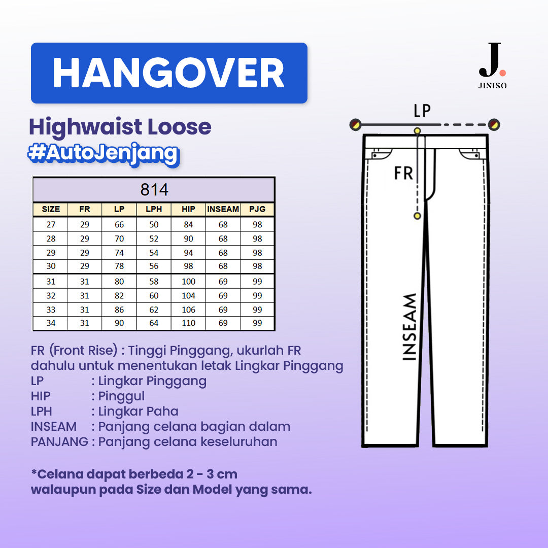 JINISO - Highwaist Loose Jeans 814 HANGOVER