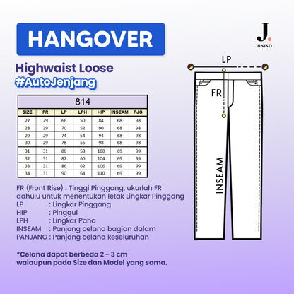 JINISO - Highwaist Loose Jeans 814 HANGOVER