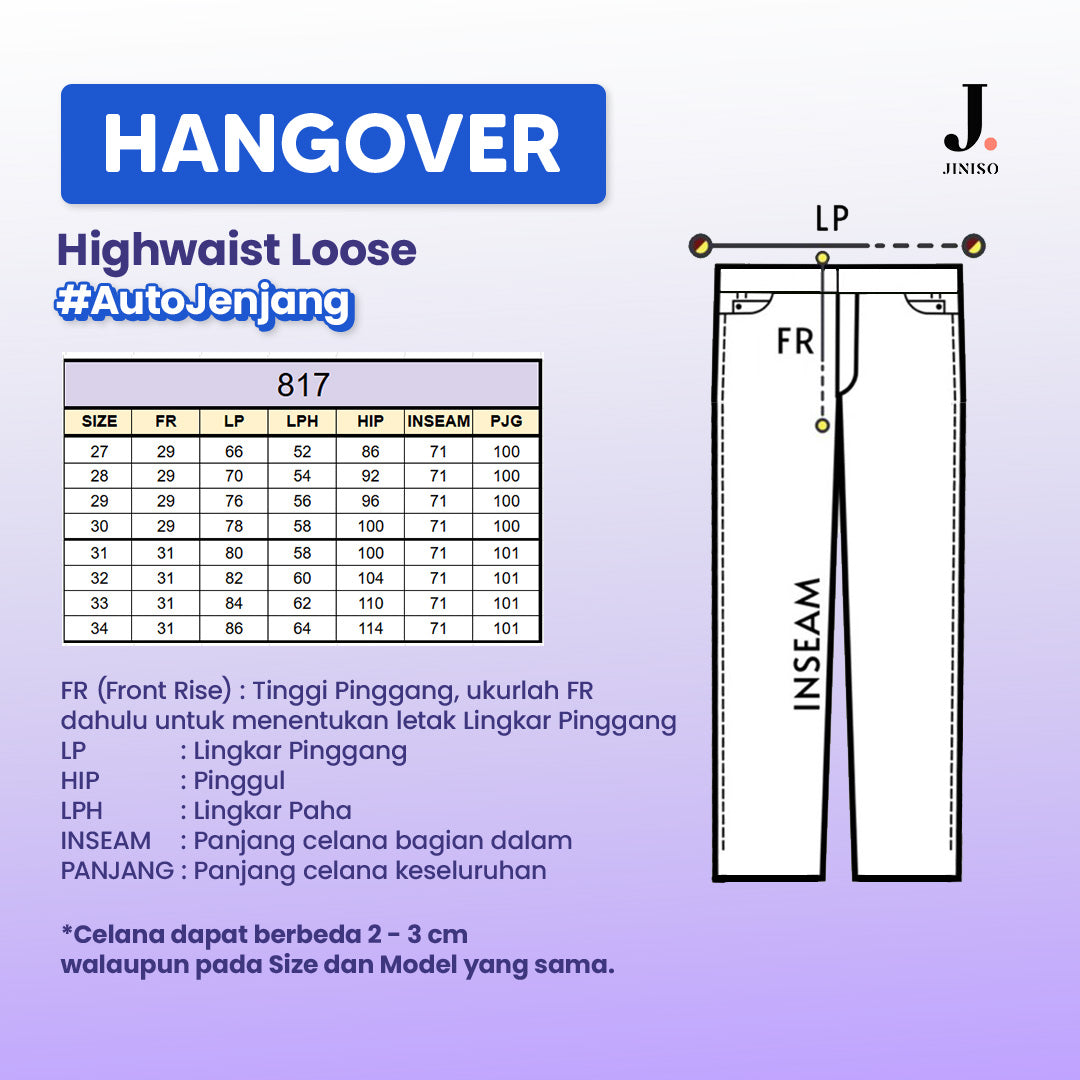 JINISO - Highwaist Loose Jeans 817 HANGOVER