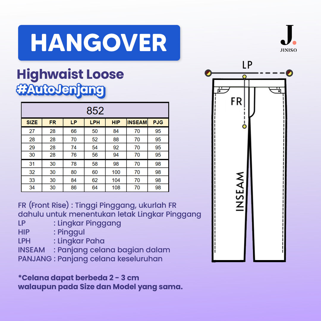 JINISO - Highwaist Loose Jeans 852 HANGOVER