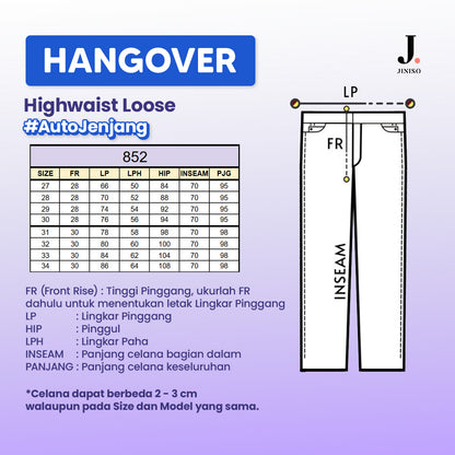 JINISO - Highwaist Loose Jeans 852 HANGOVER