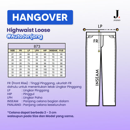 JINISO - Highwaist Loose Jeans 873 HANGOVER