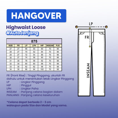 JINISO - Highwaist Loose Jeans 875 HANGOVER