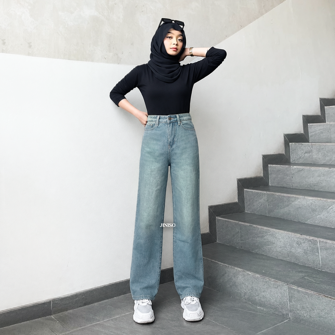 JINISO - Highwaist Loose Jeans 802 HANGOVER