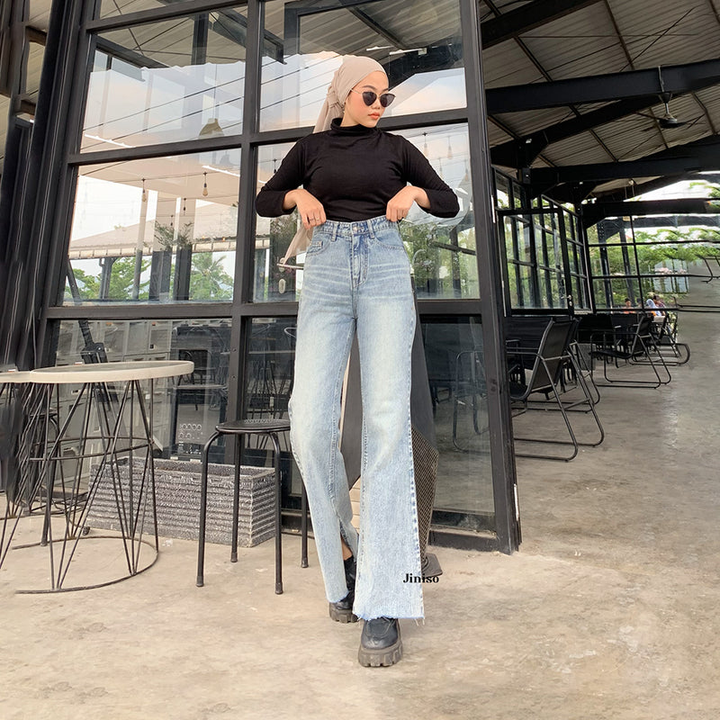 JINISO - HW Cutbray Jeans Slit 332 HOTTY GANG