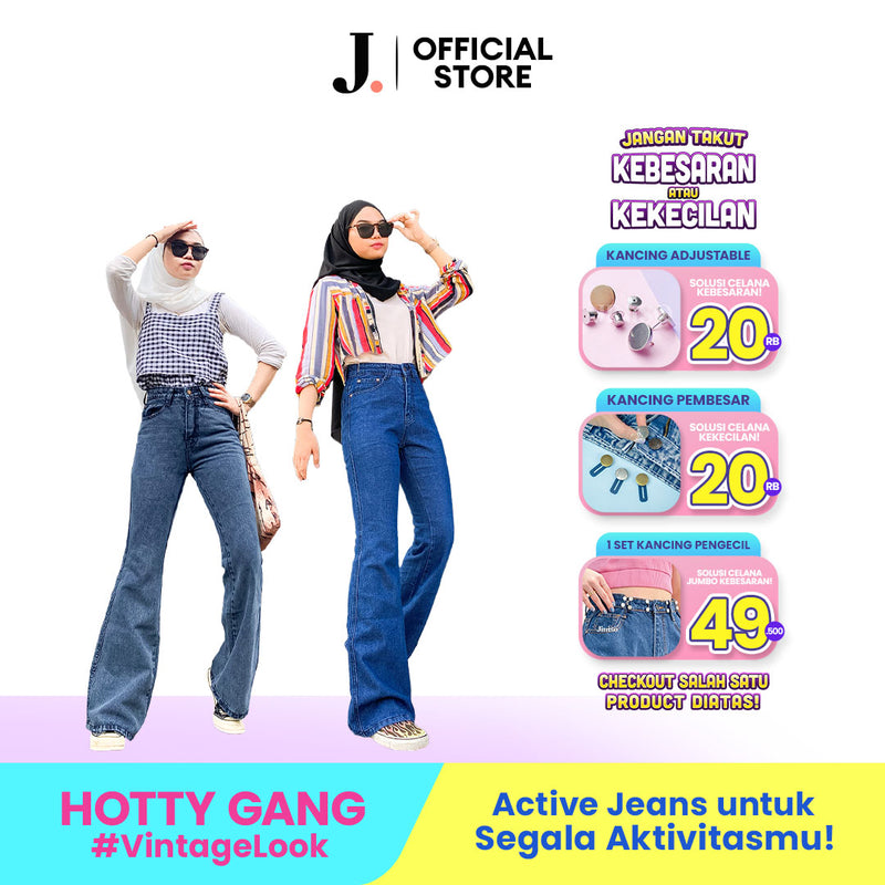 JINISO - HW Cutbray Jeans Slit 332 - 342 HOTTY GANG