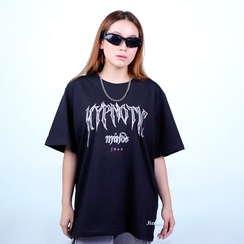 JINISO Kaos Oversize T-Shirt Hypnotic