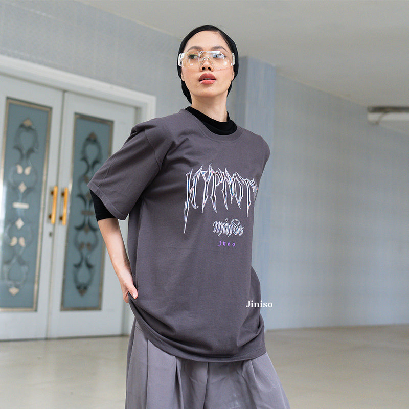 JINISO Kaos Oversize T-Shirt Hypnotic