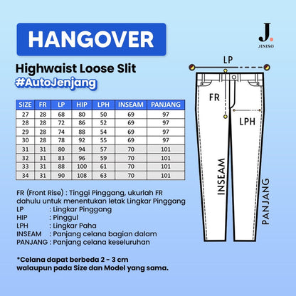 JINISO - Highwaist Loose Jeans 804 HANGOVER