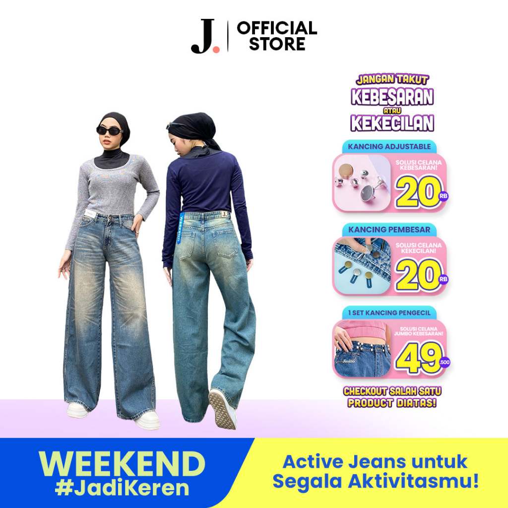 JINISO - Highwaist Oversize Baggy Loose Jeans 758 WEEKEND