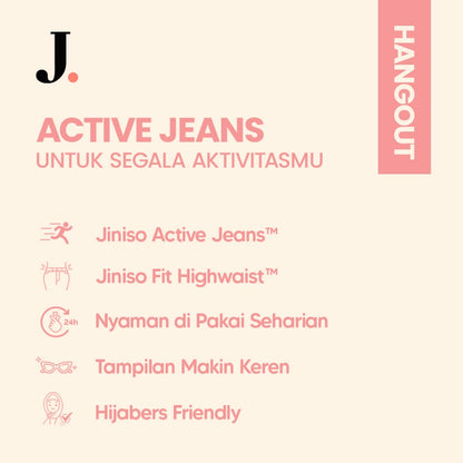 JINISO - Ultra Highwaist Cutbray Stretch Jeans 631 HANGOUT