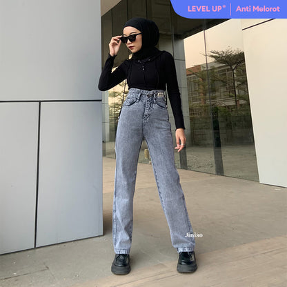 JINISO - Ultra Highwaist Loose Jeans 224 LEVEL UP