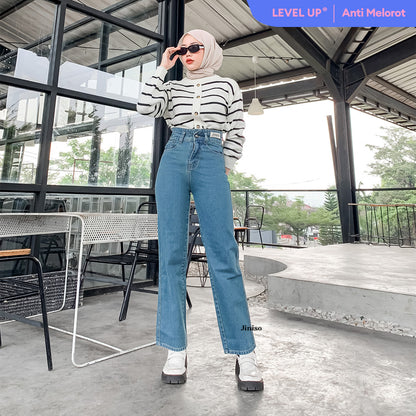 JINISO - Ultra Highwaist Loose Jeans 228 LEVEL UP