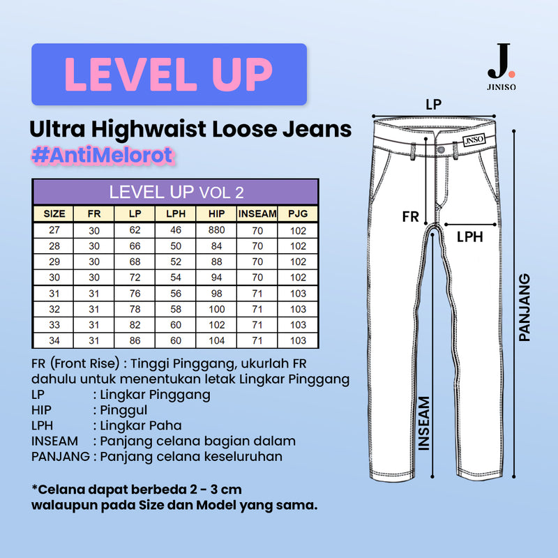 JINISO - Ultra Highwaist Loose Level Up Jeans Vol. 2