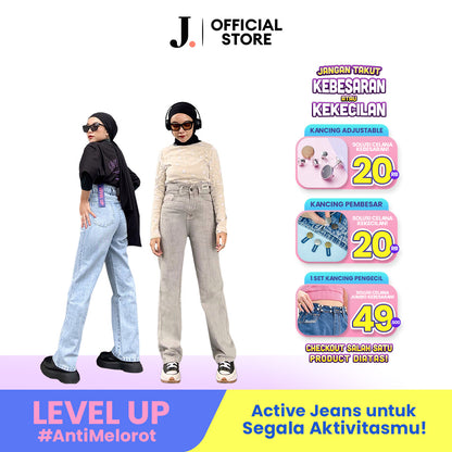 JINISO - Ultra Highwaist Loose Jeans 227 LEVEL UP