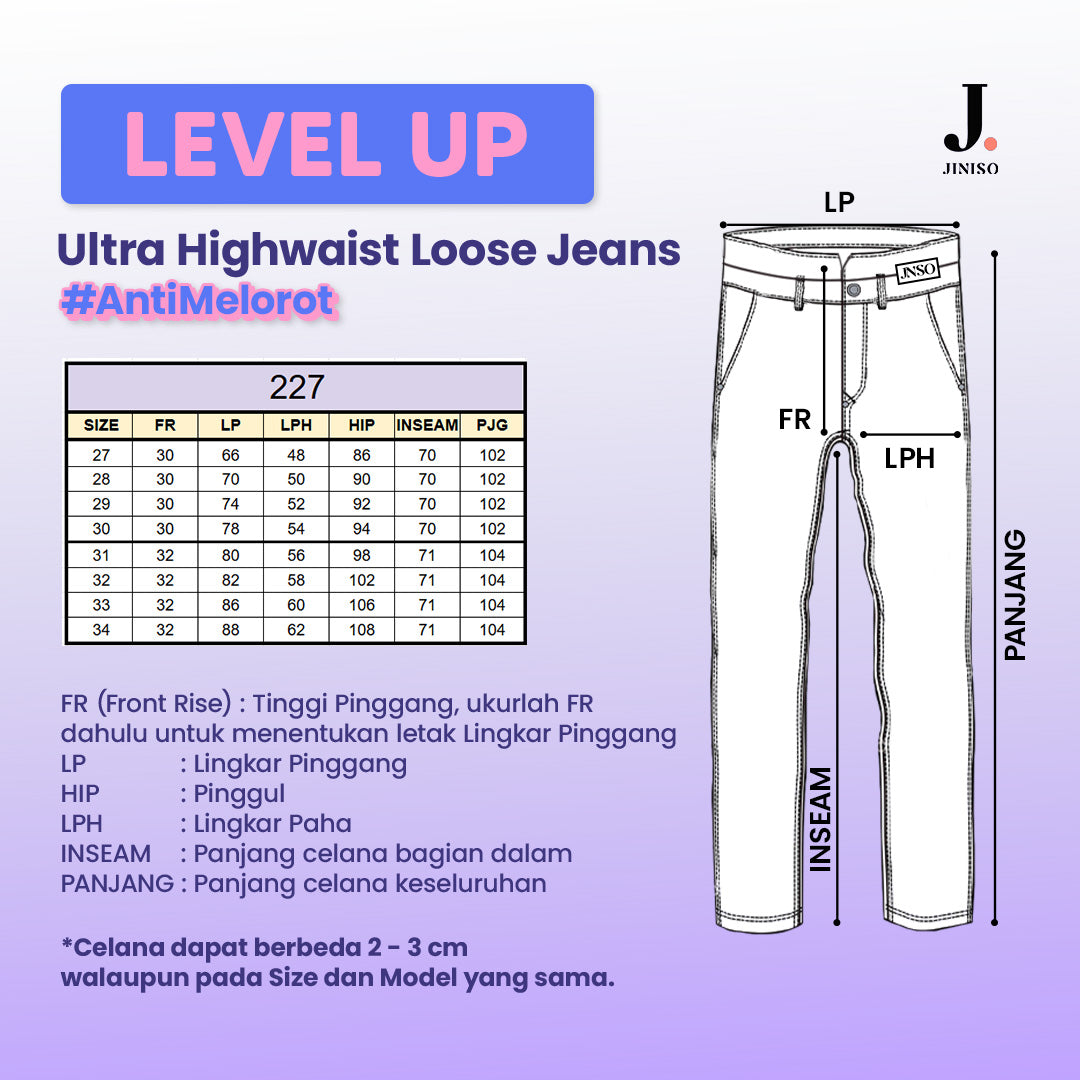 JINISO - Ultra Highwaist Loose Jeans 227 LEVEL UP