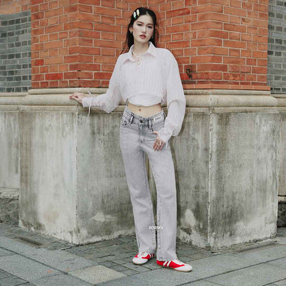 JINISO - Ultra Highwaist Loose Jeans 223 LEVEL UP