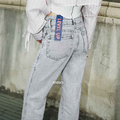 JINISO - Ultra Highwaist Loose Jeans 223 LEVEL UP