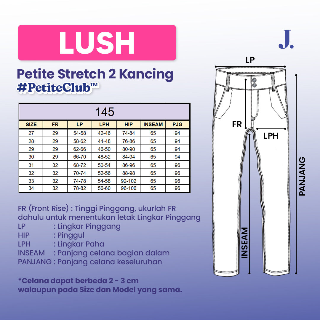 JINISO - Petite Straight Highwaist Jeans Stretch 145 LUSH