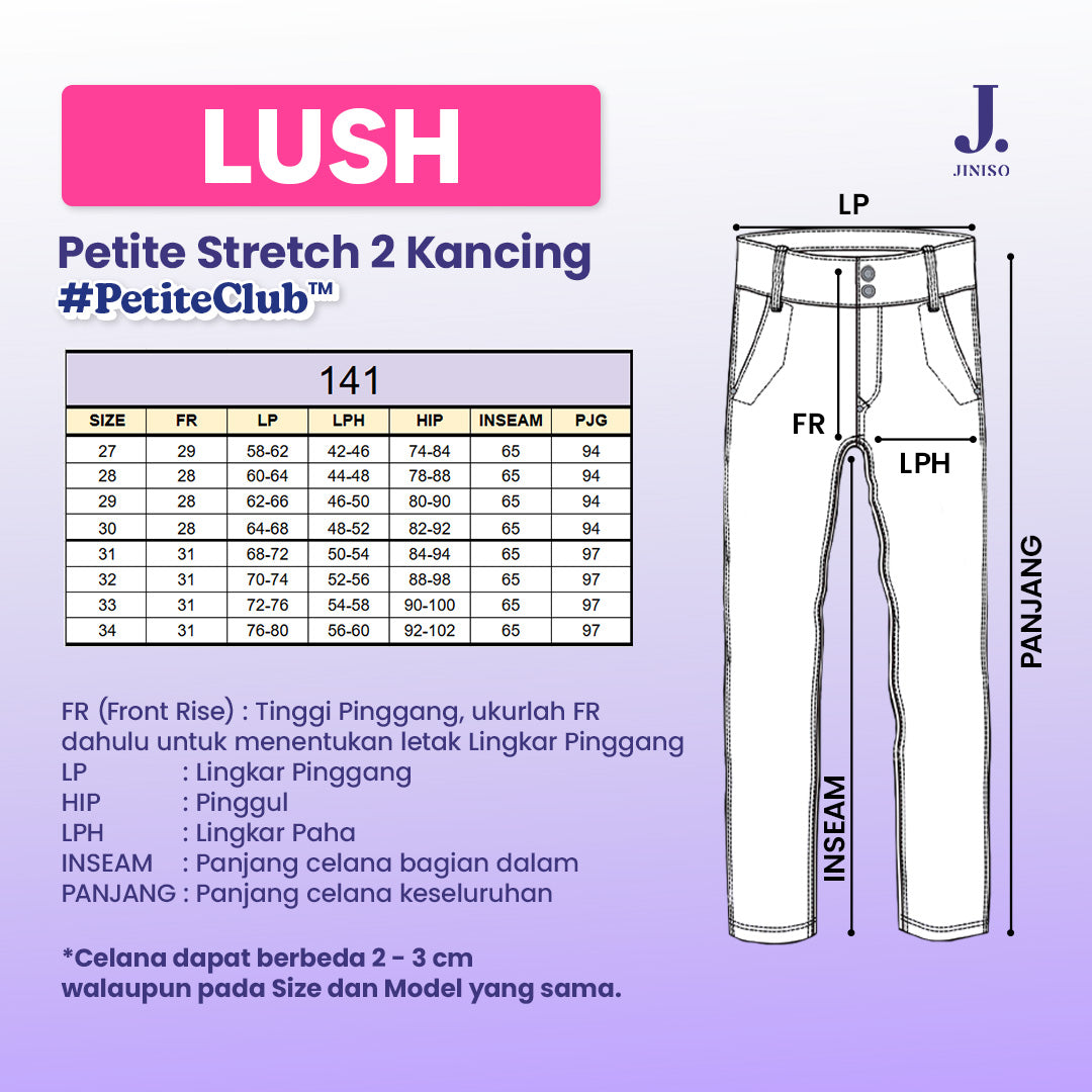 JINISO - Petite Straight Highwaist Jeans Stretch 141 LUSH