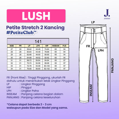 JINISO - Petite Straight Highwaist Jeans Stretch 141 LUSH