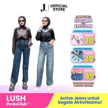 JINISO - Petite Straight Highwaist Jeans Stretch 142 LUSH