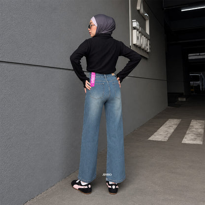 JINISO - Petite Straight Highwaist Jeans Stretch 145 LUSH