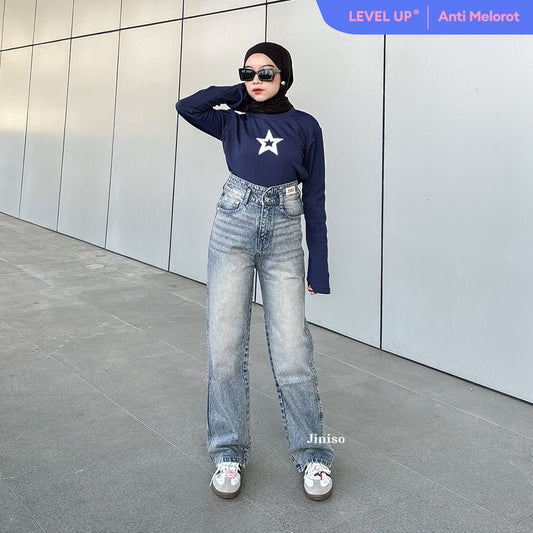 JINISO - Ultra Highwaist Loose Jeans 219 LEVEL UP