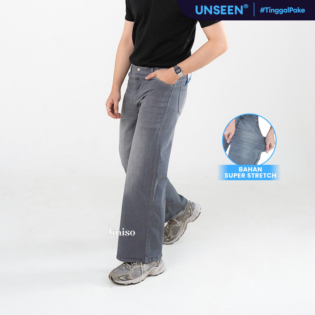 JINISO - Straight Jeans Loose Stretch Pria 835