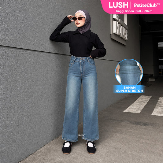 JINISO - Petite Straight Highwaist Jeans Stretch 145 LUSH