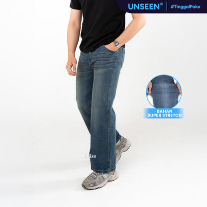 JINISO - Straight Jeans Loose Stretch Pria 834